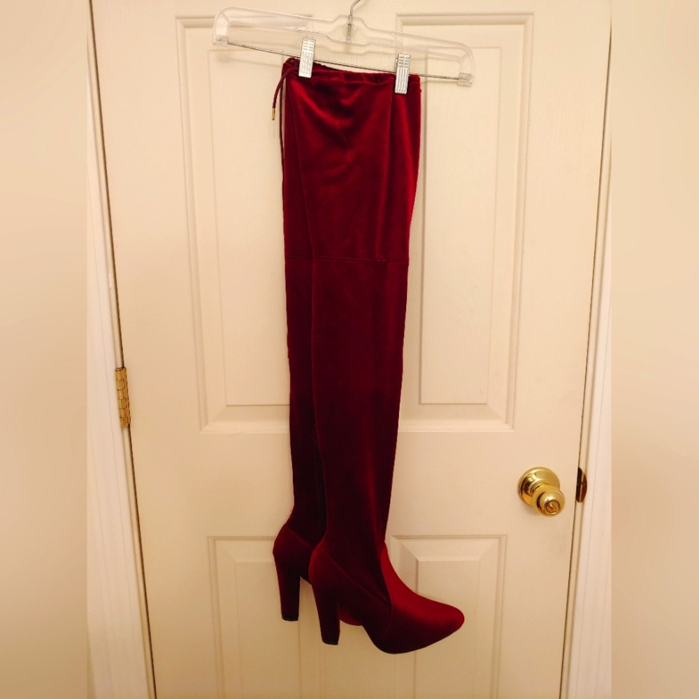 Nasty Gal Thigh High Heels Size 7